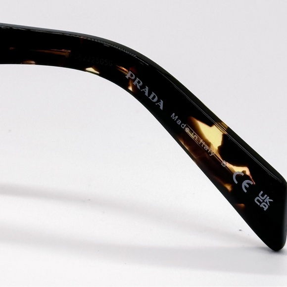 NEW PRADA SPR A05 16O10C SQUARE BROWN YELLOW PRA05S 16O10C UNISEX SUNGLASSES - Picture 10 of 11